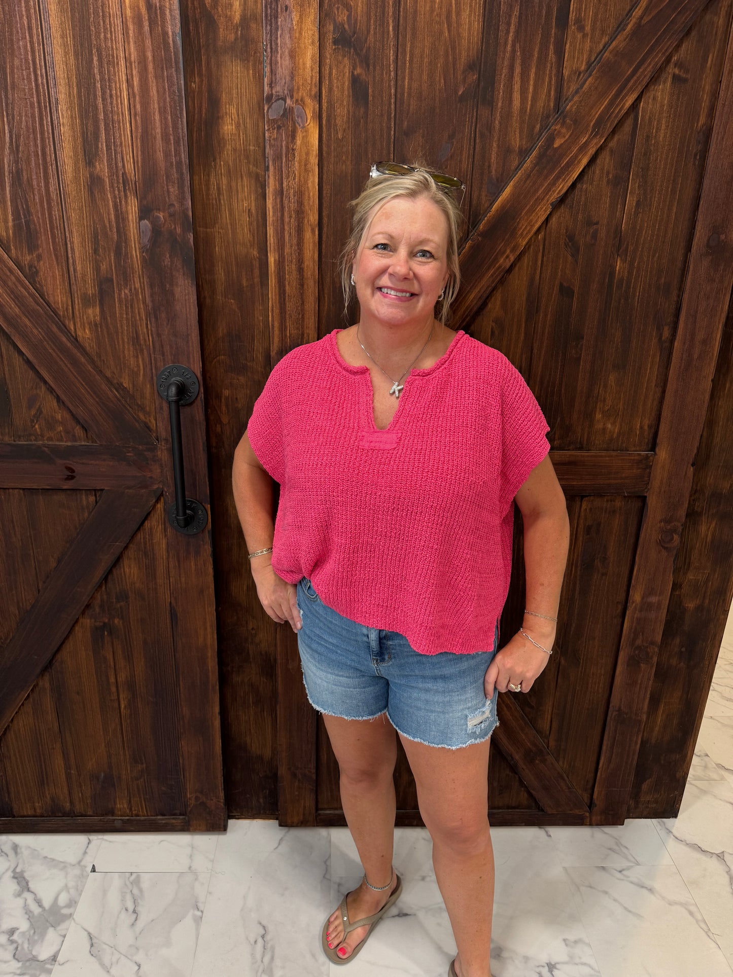 Kelly Split Neck Top