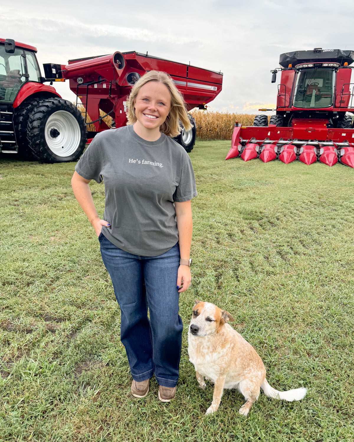 He's Farming Tee