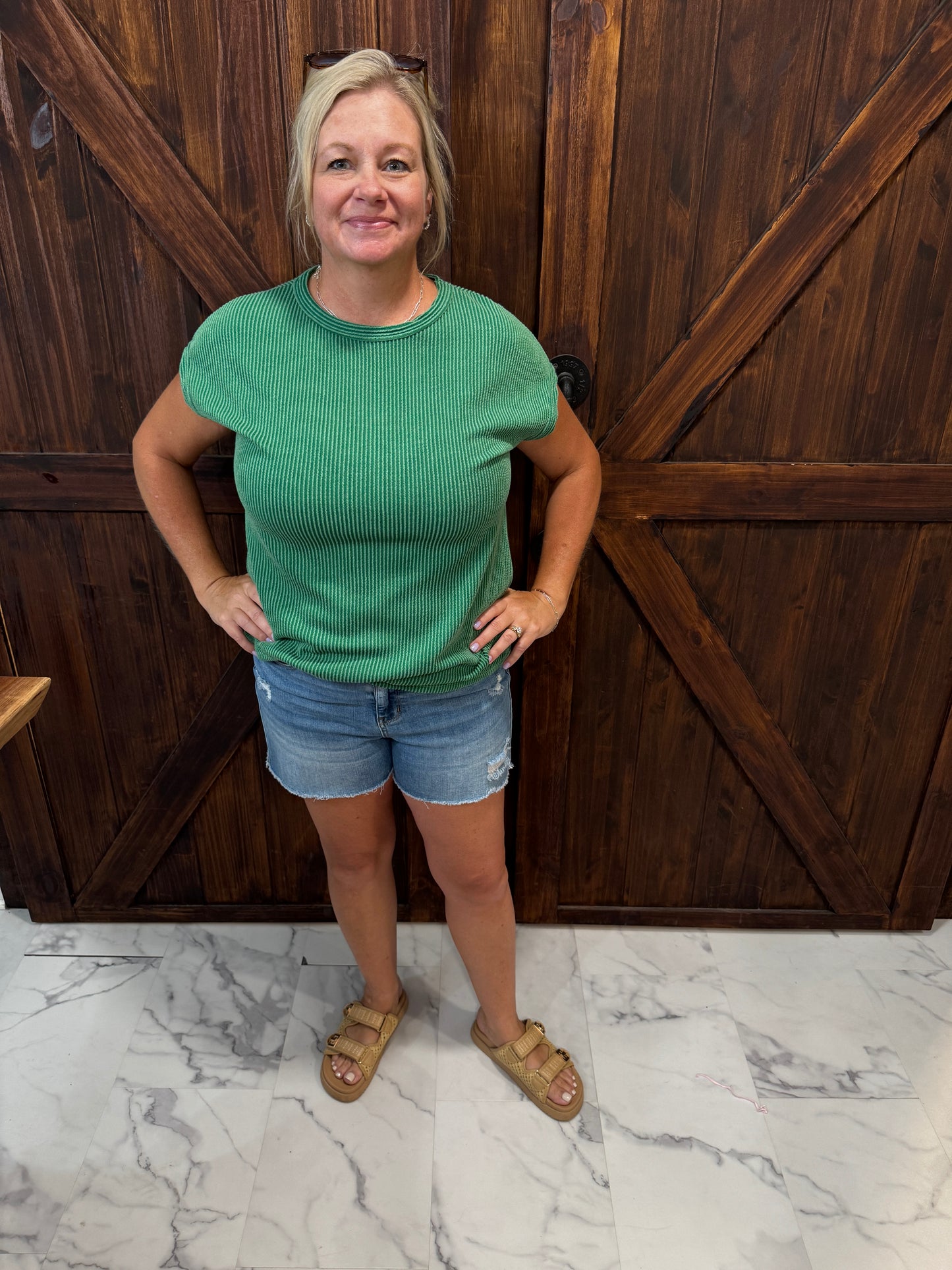 Leslie Ribbed Knit Top