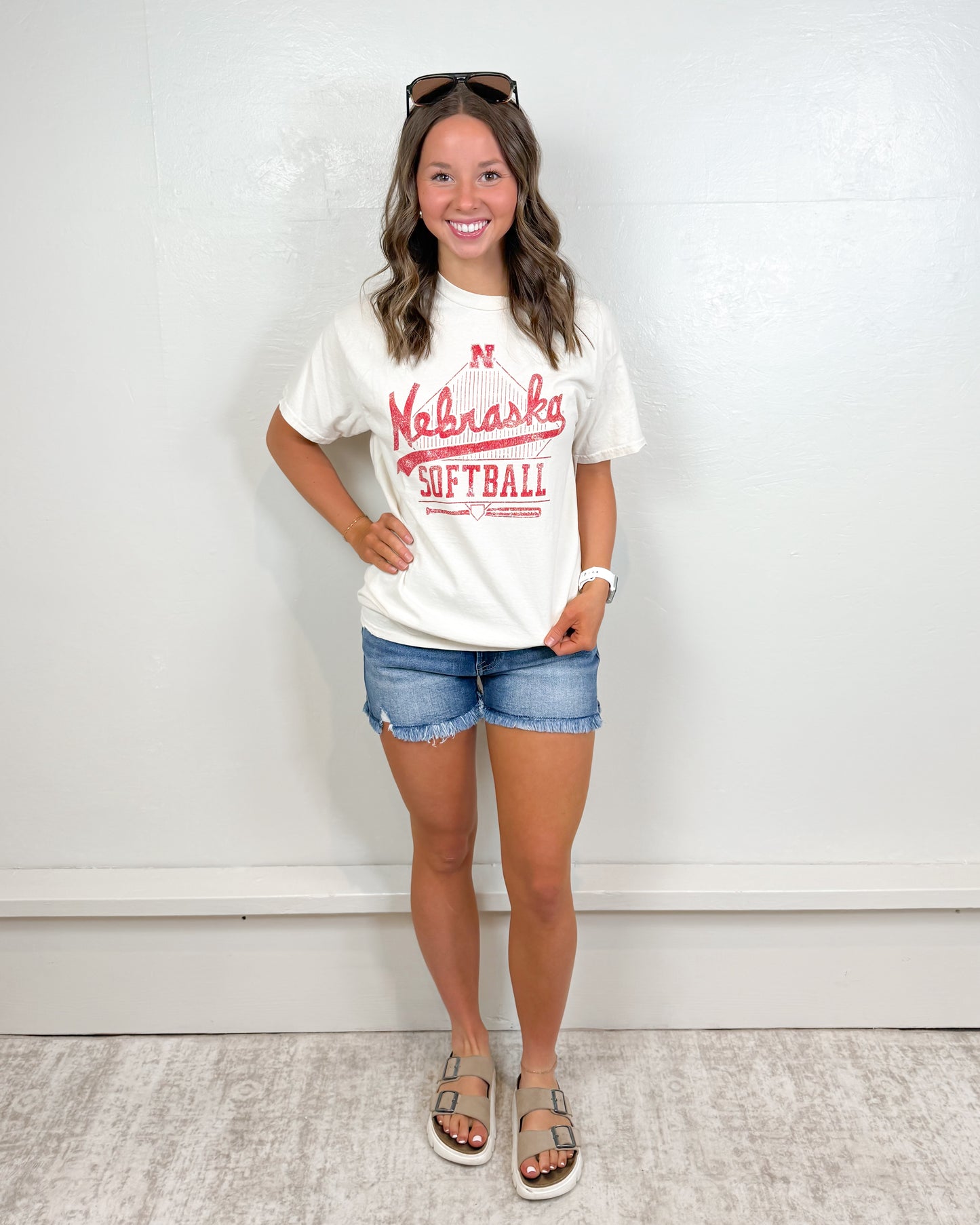 Nebraska Softball Tee