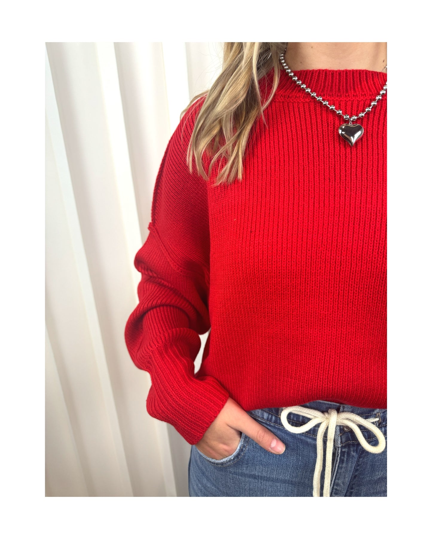 Josephine Red Sweater