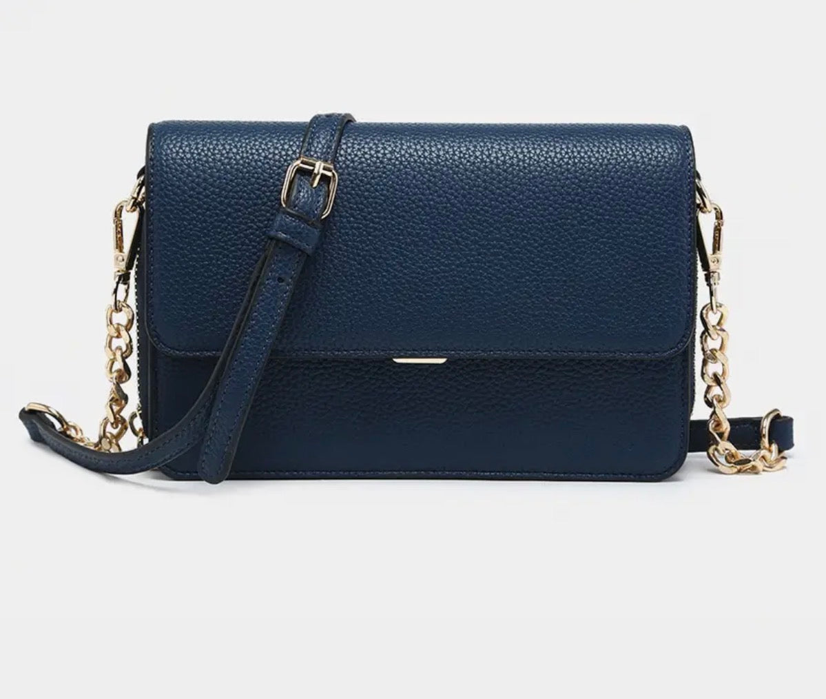 Lauryn Navy Flapover Crossbody