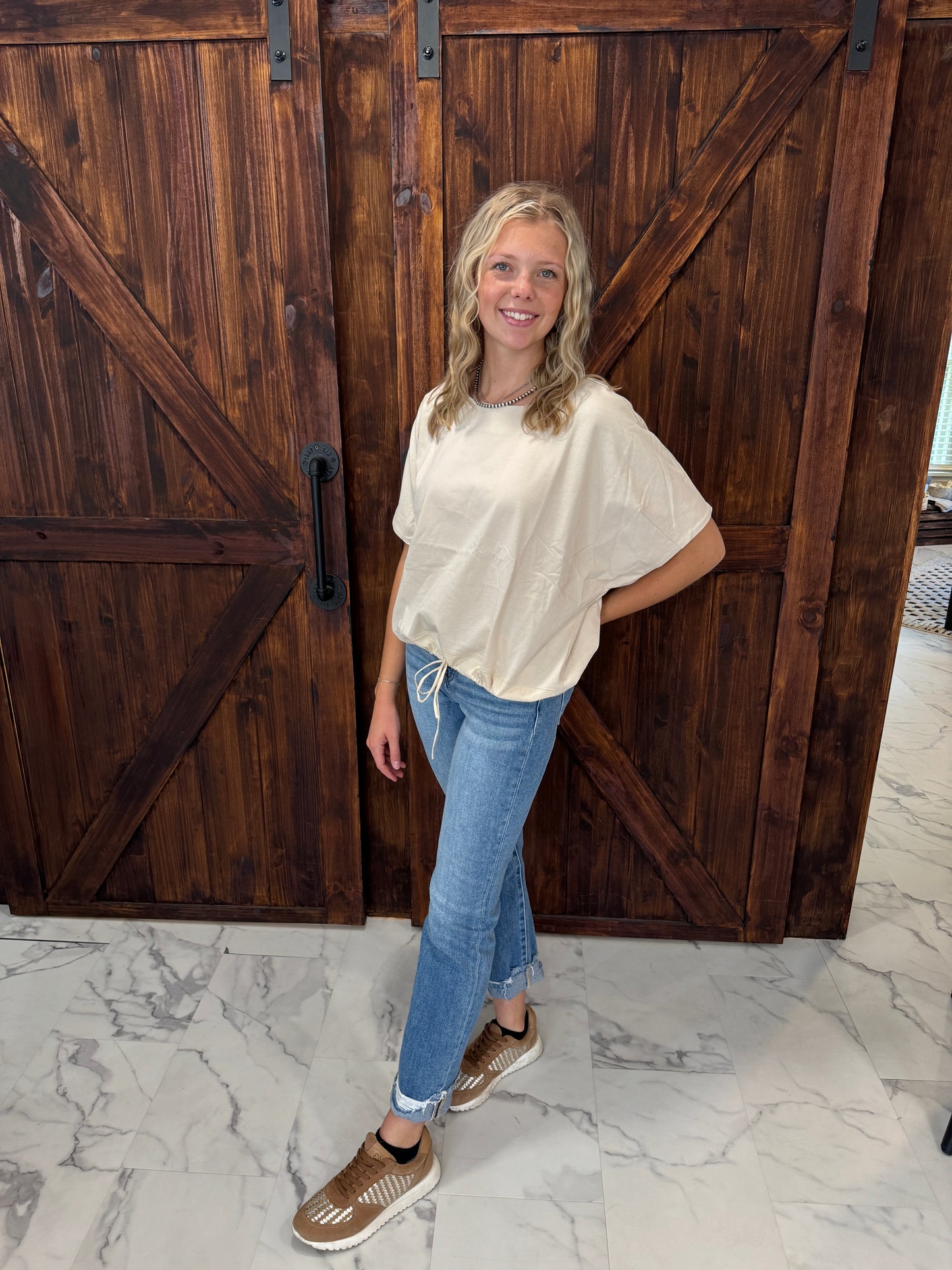 Natalie Drawstring Top