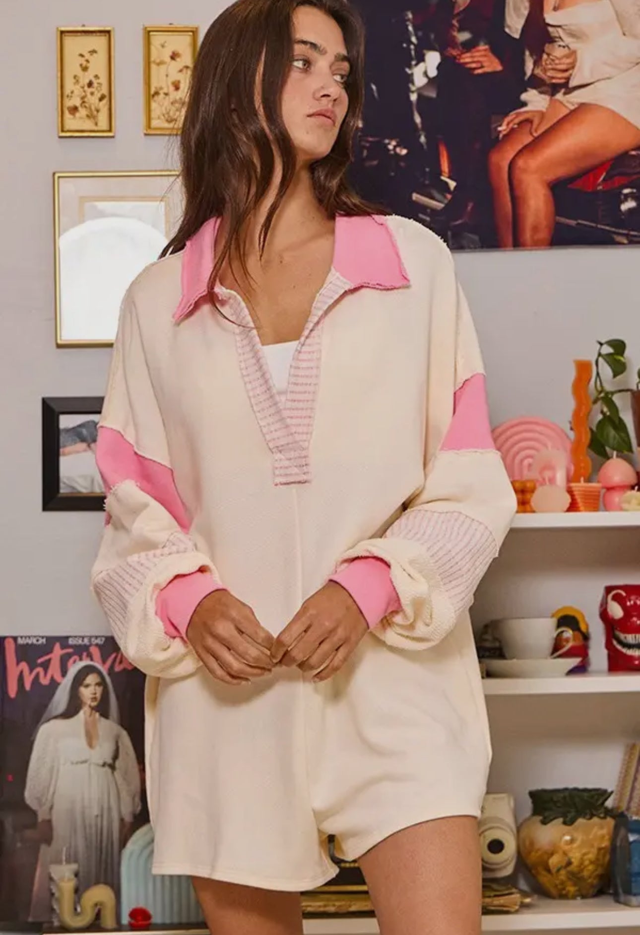 Logan Color-Block Romper