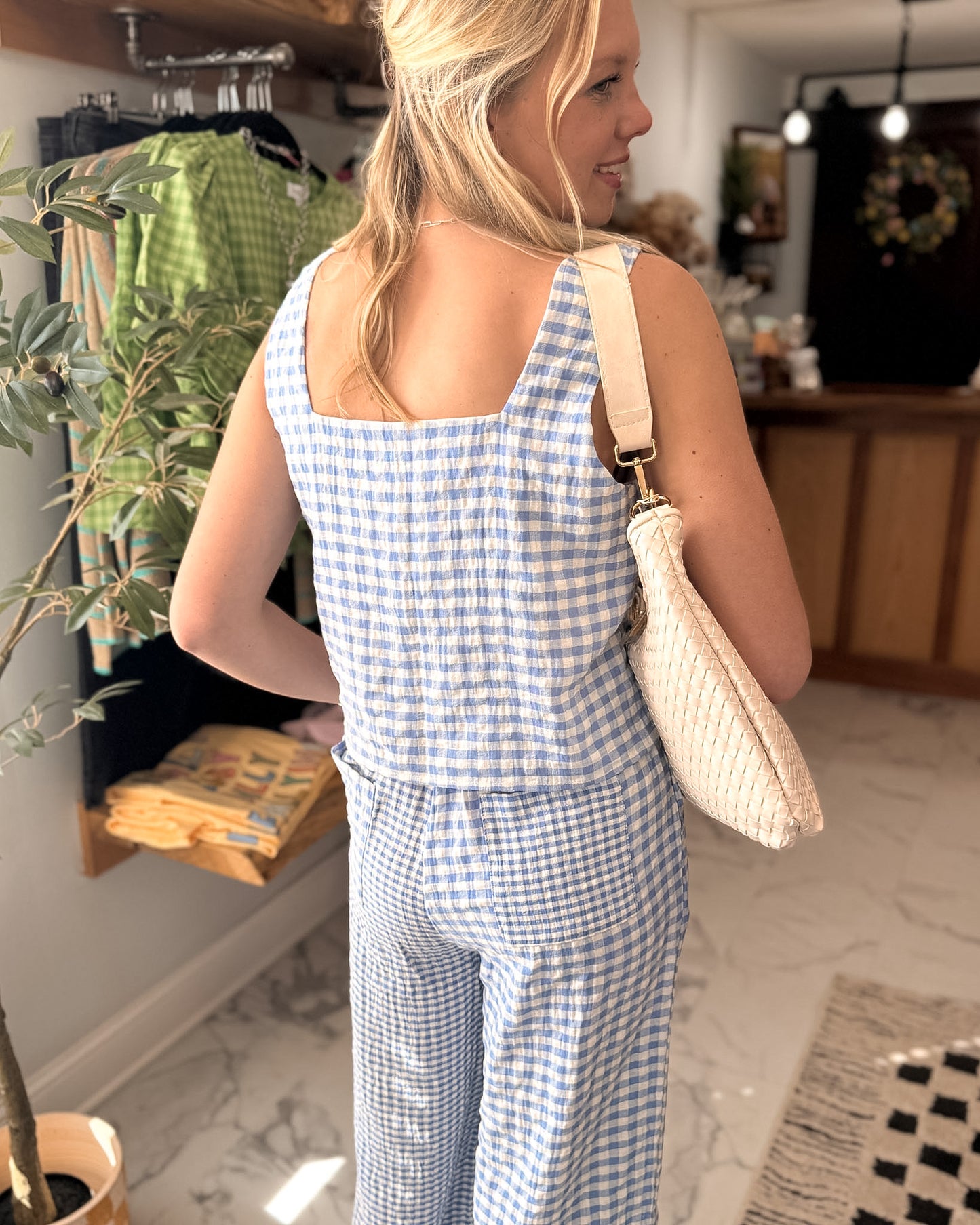 Shaylee Gingham Tank