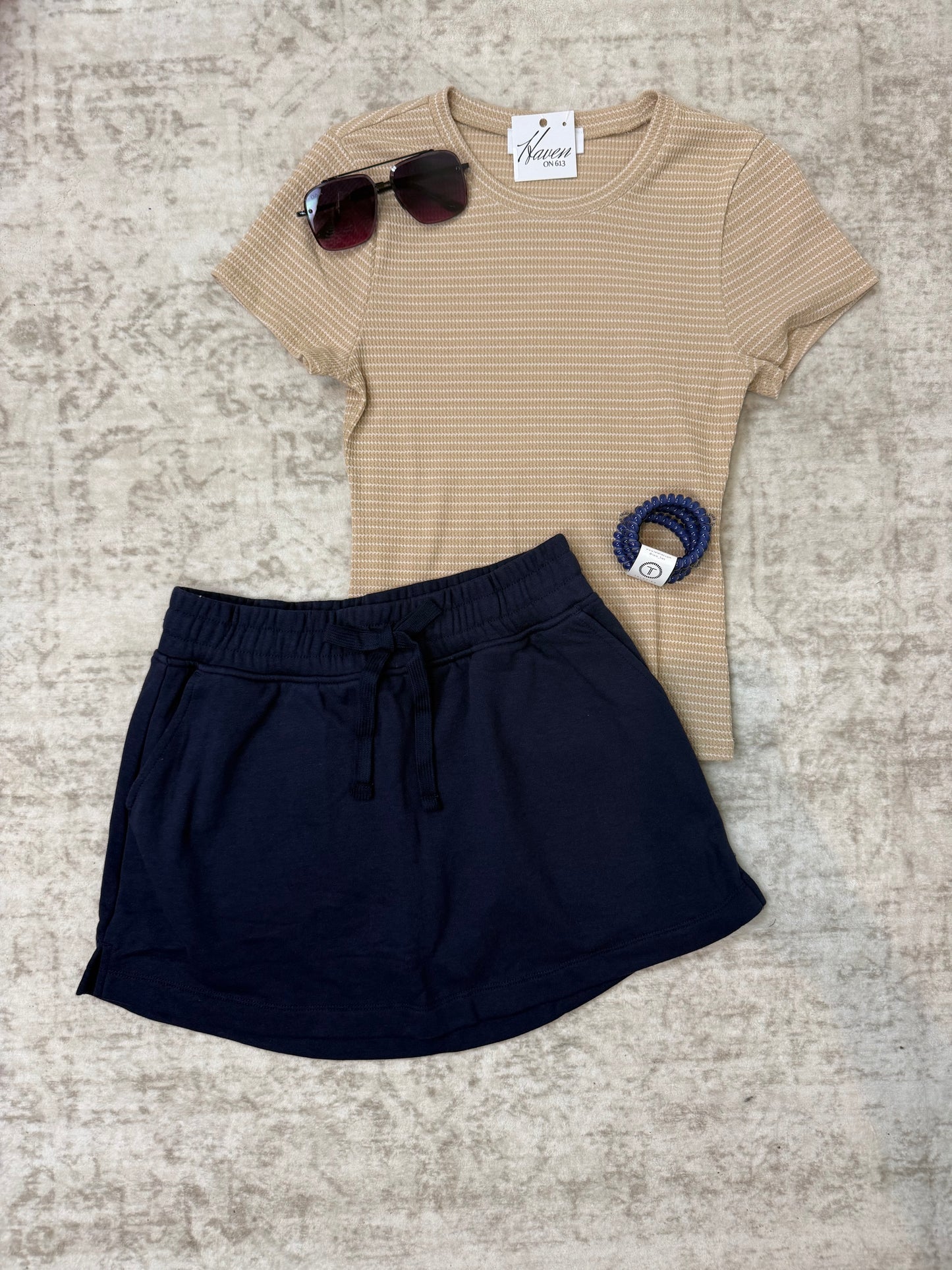 Jadie French Terry Skort