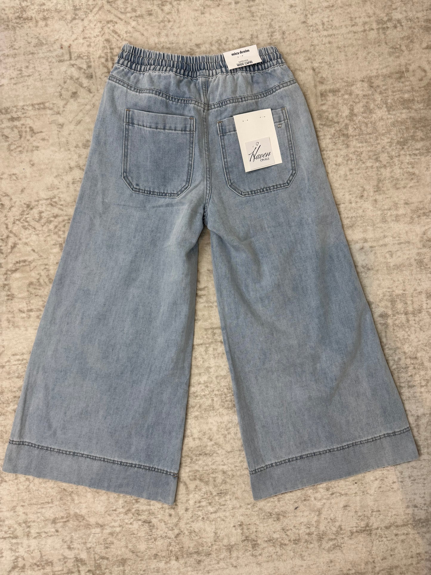 Monica High Wide Leg Capri