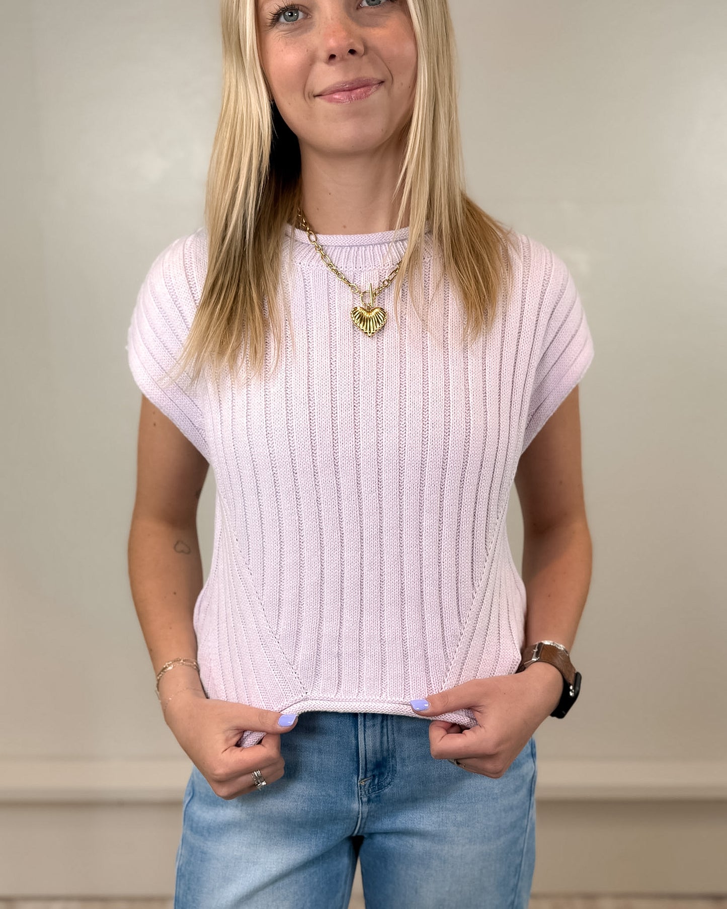 Remi Lavender Sweater Top