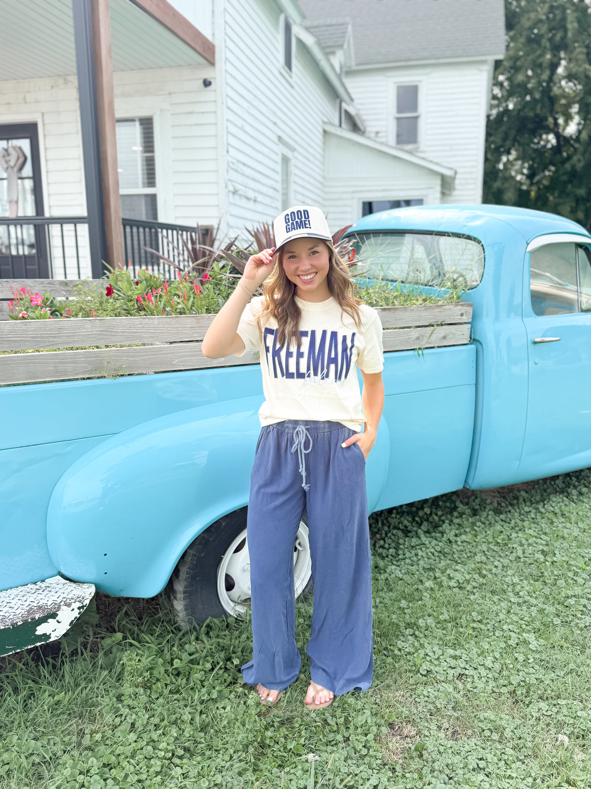 Jasmine Navy Pant