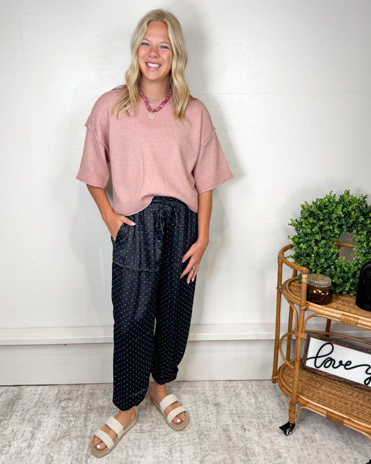 Lilian Rose Pink Sweater Top
