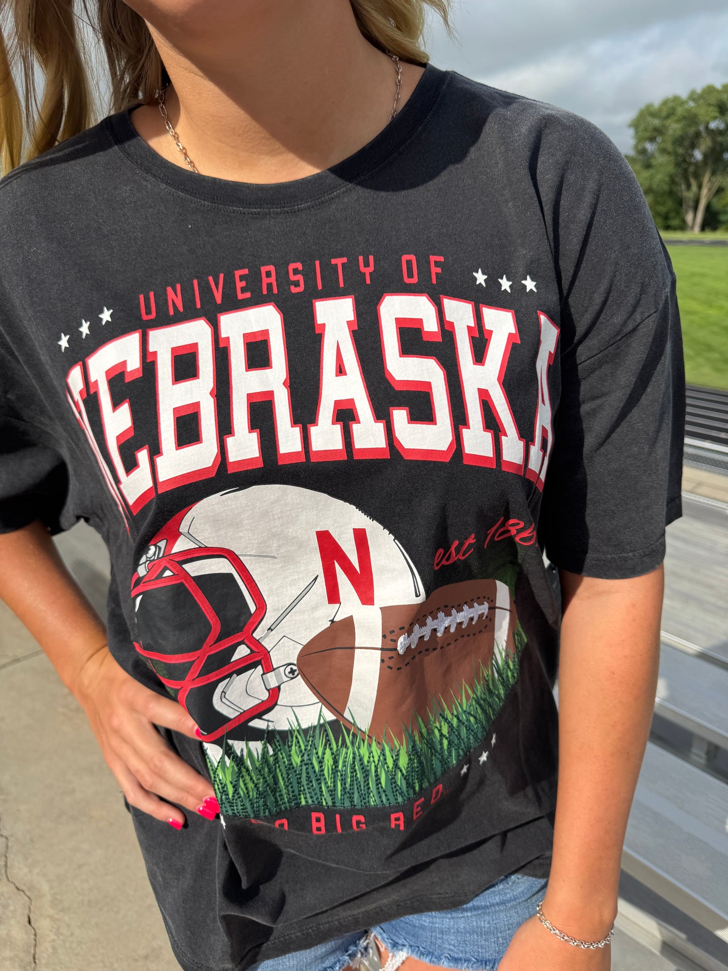 Nebraska Helmet Tee