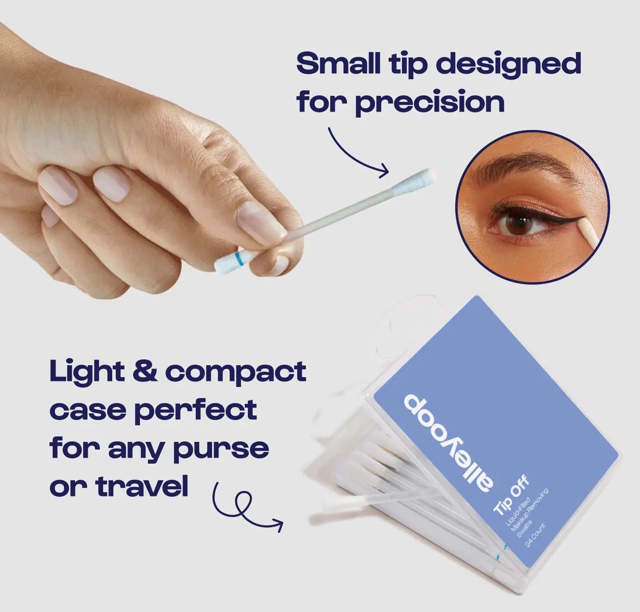 Liquid Filled Make Up Removing Swabs