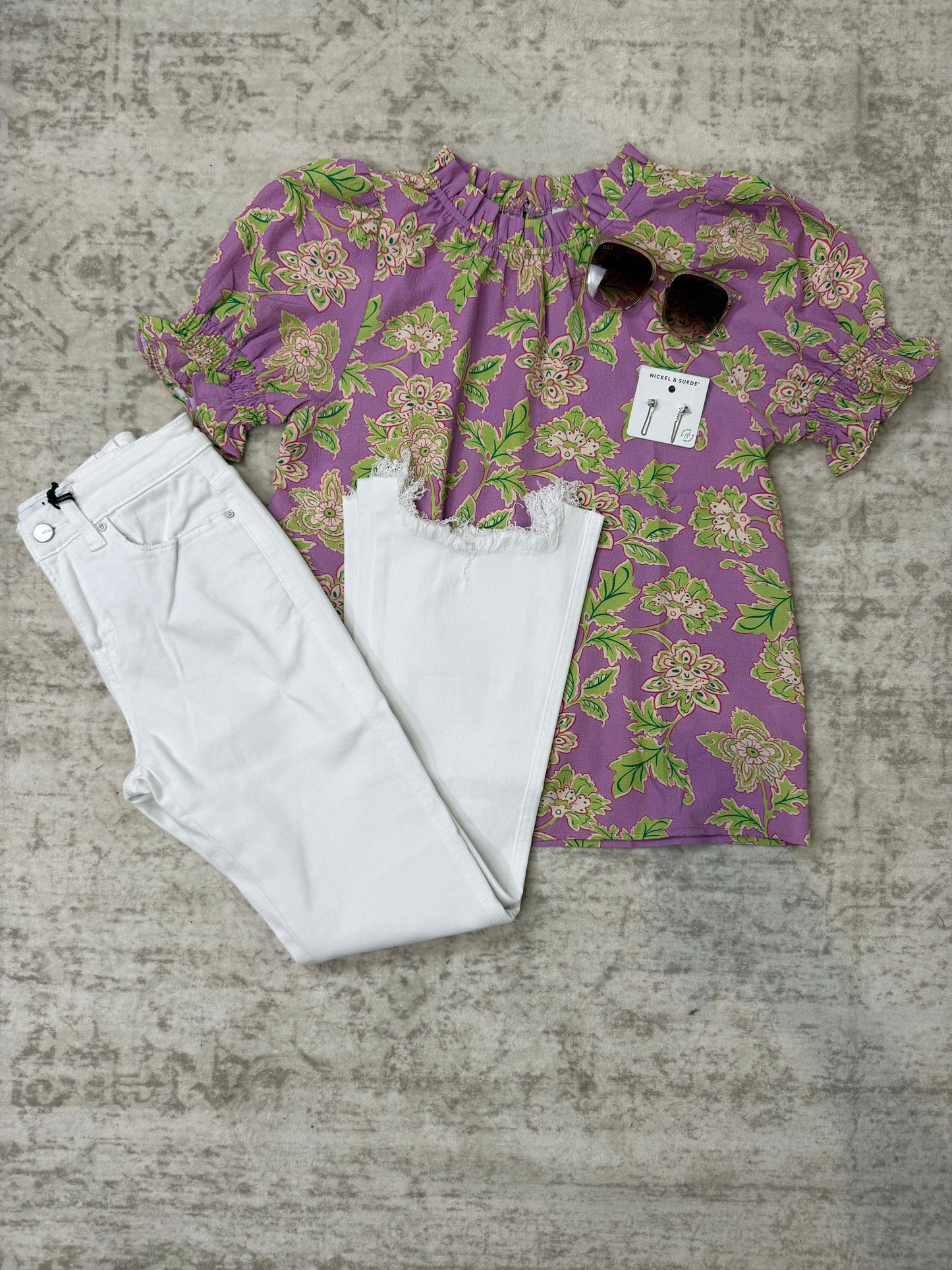 Leah Floral Printed Top