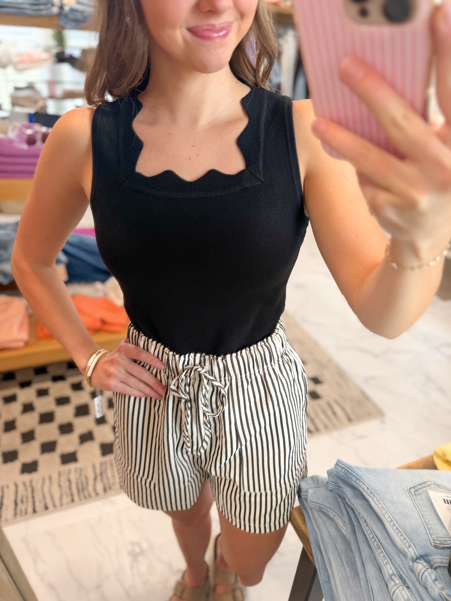 Maddie Scallop Hem Tank