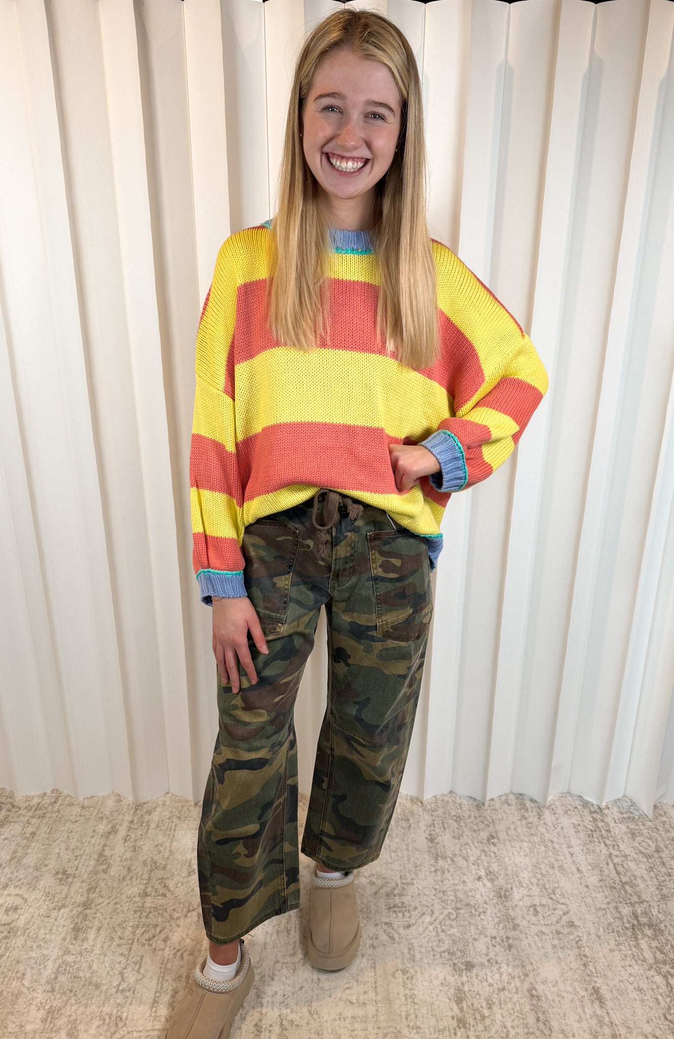 Alissa Sunset Striped Sweater