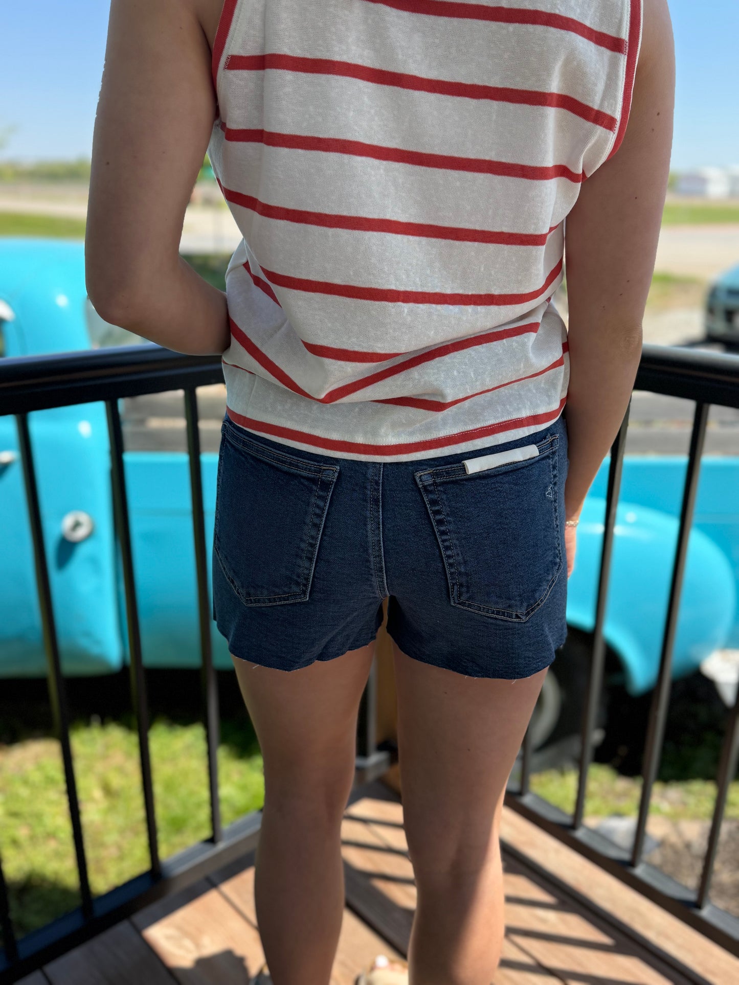 Finn Dark High Rise Shorts