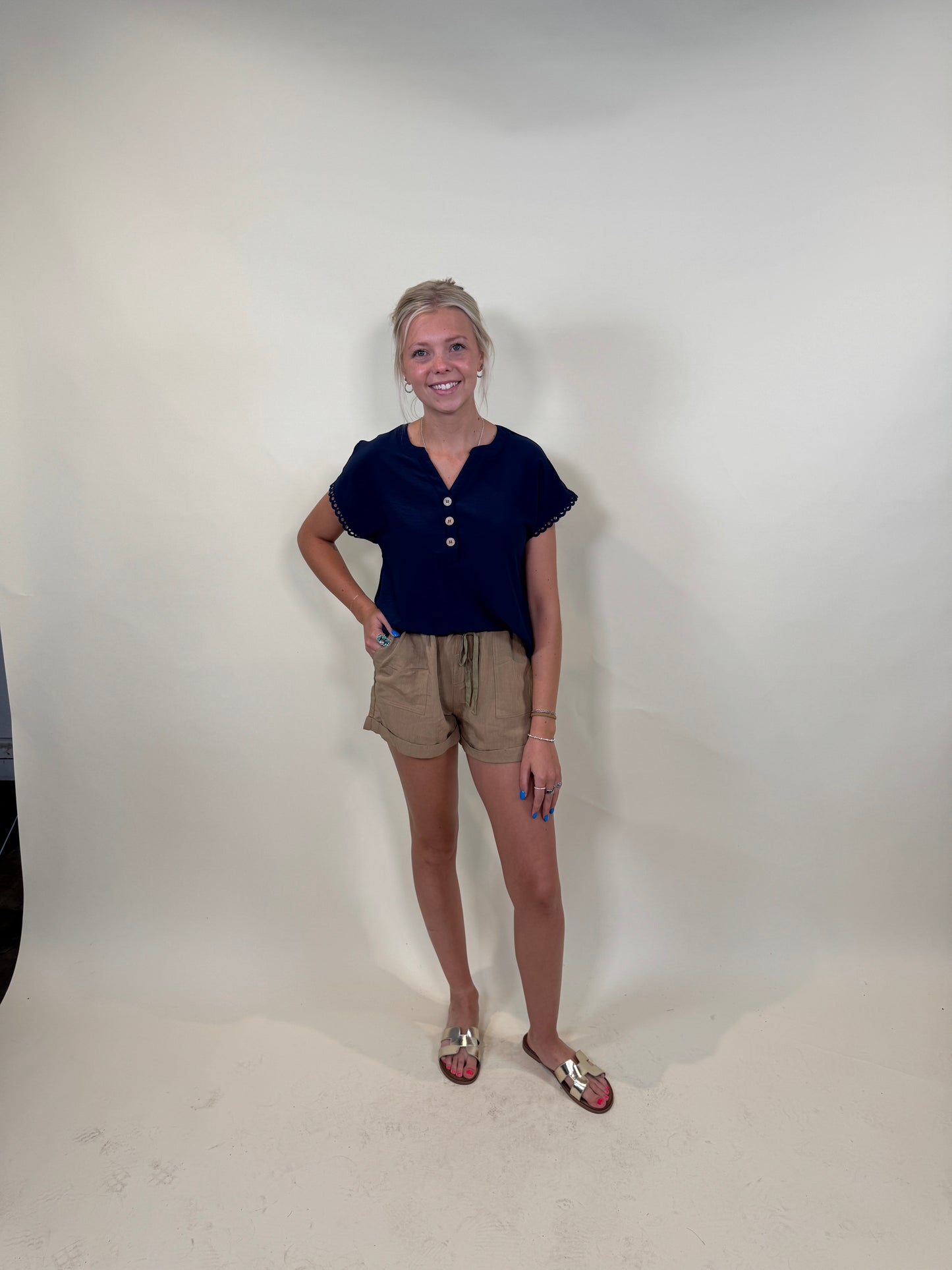 Beckham Elastic Waist Shorts