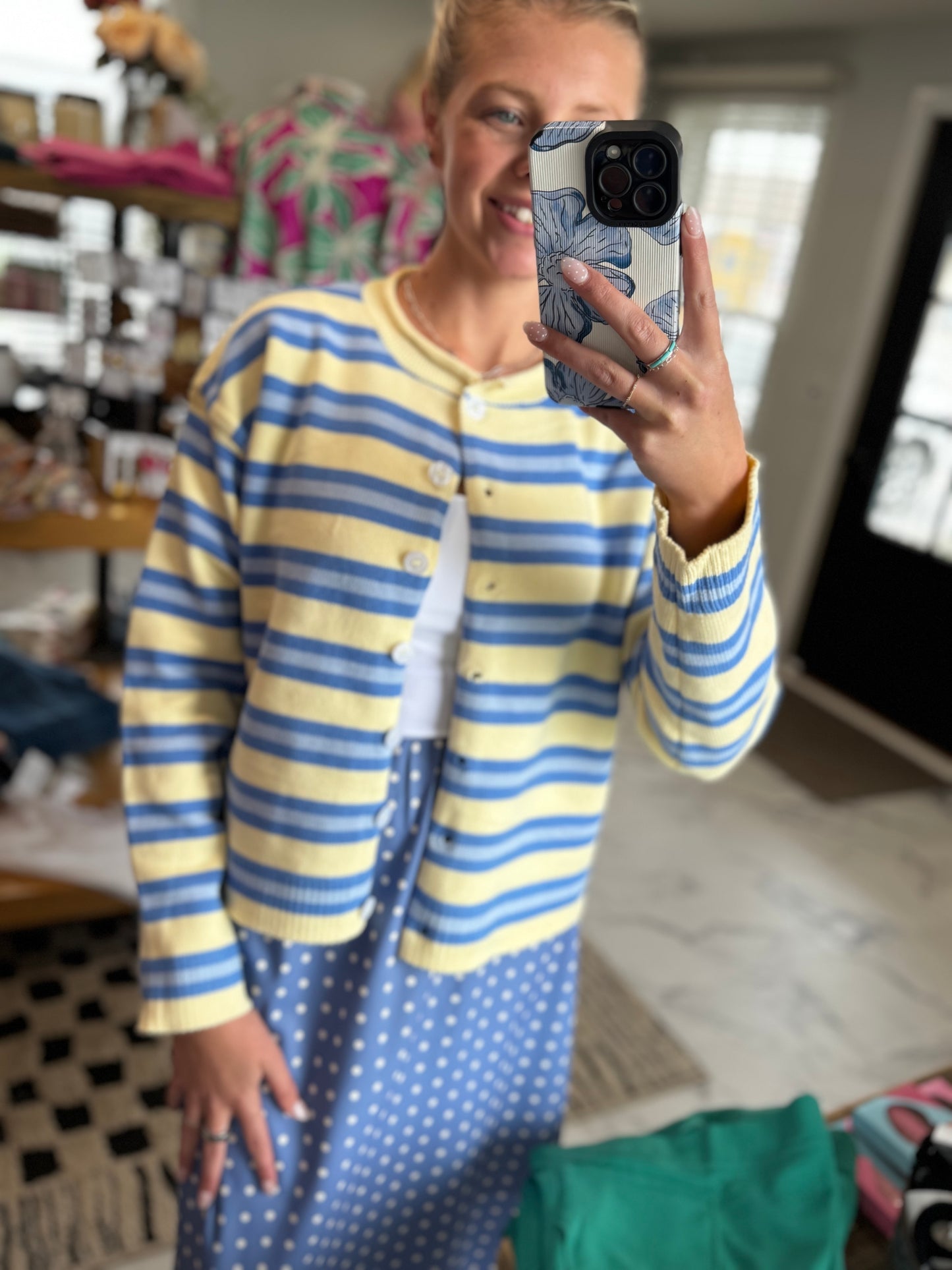 Paris Multi-Stripe Cardigan