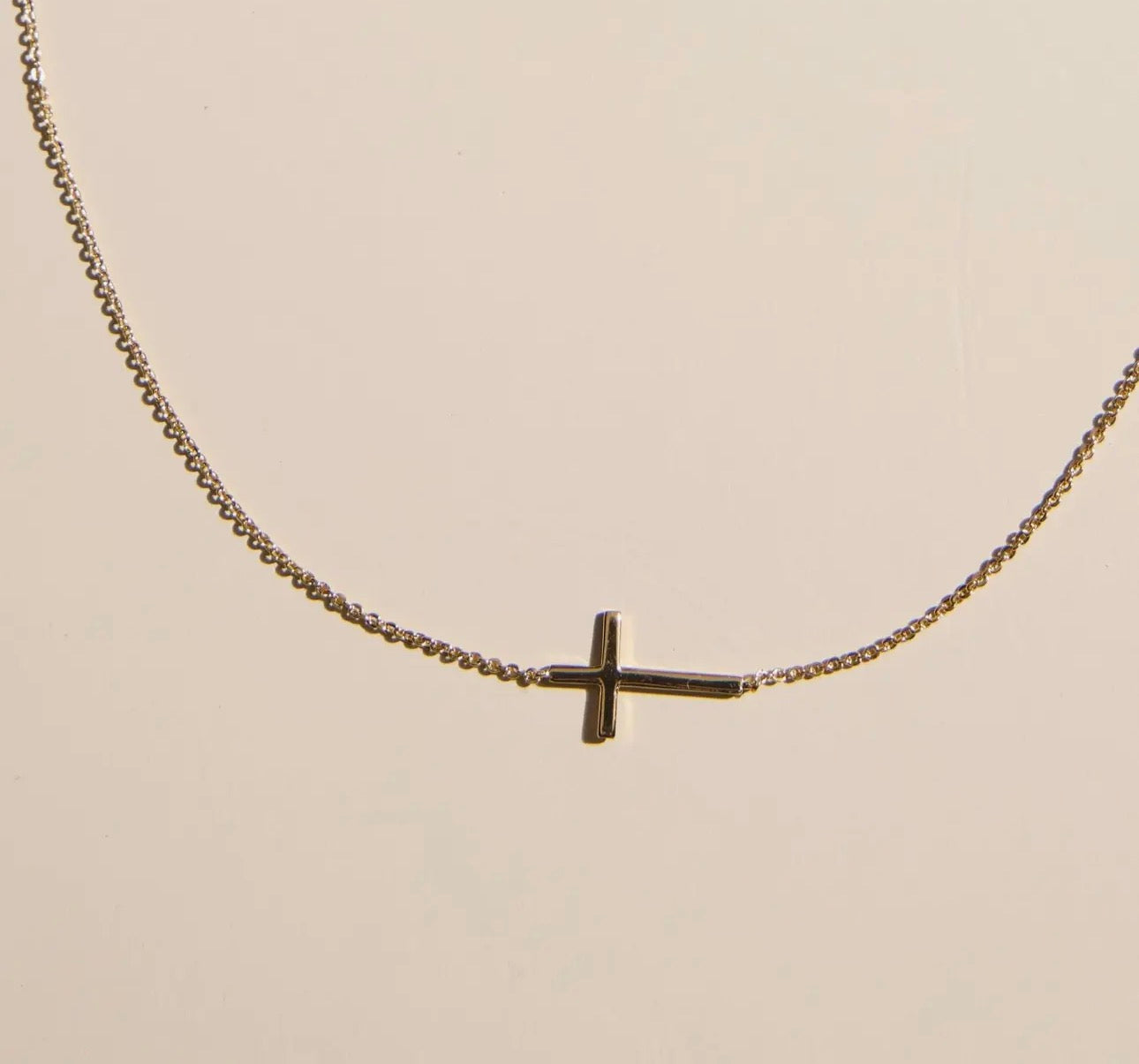 Cross Necklace-Gold
