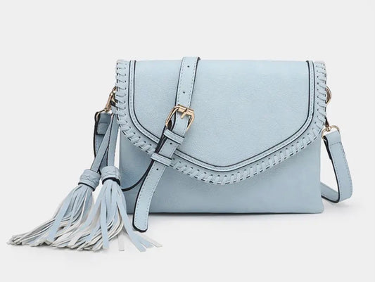 Sloane Powder Bleue Flapover Crossbody