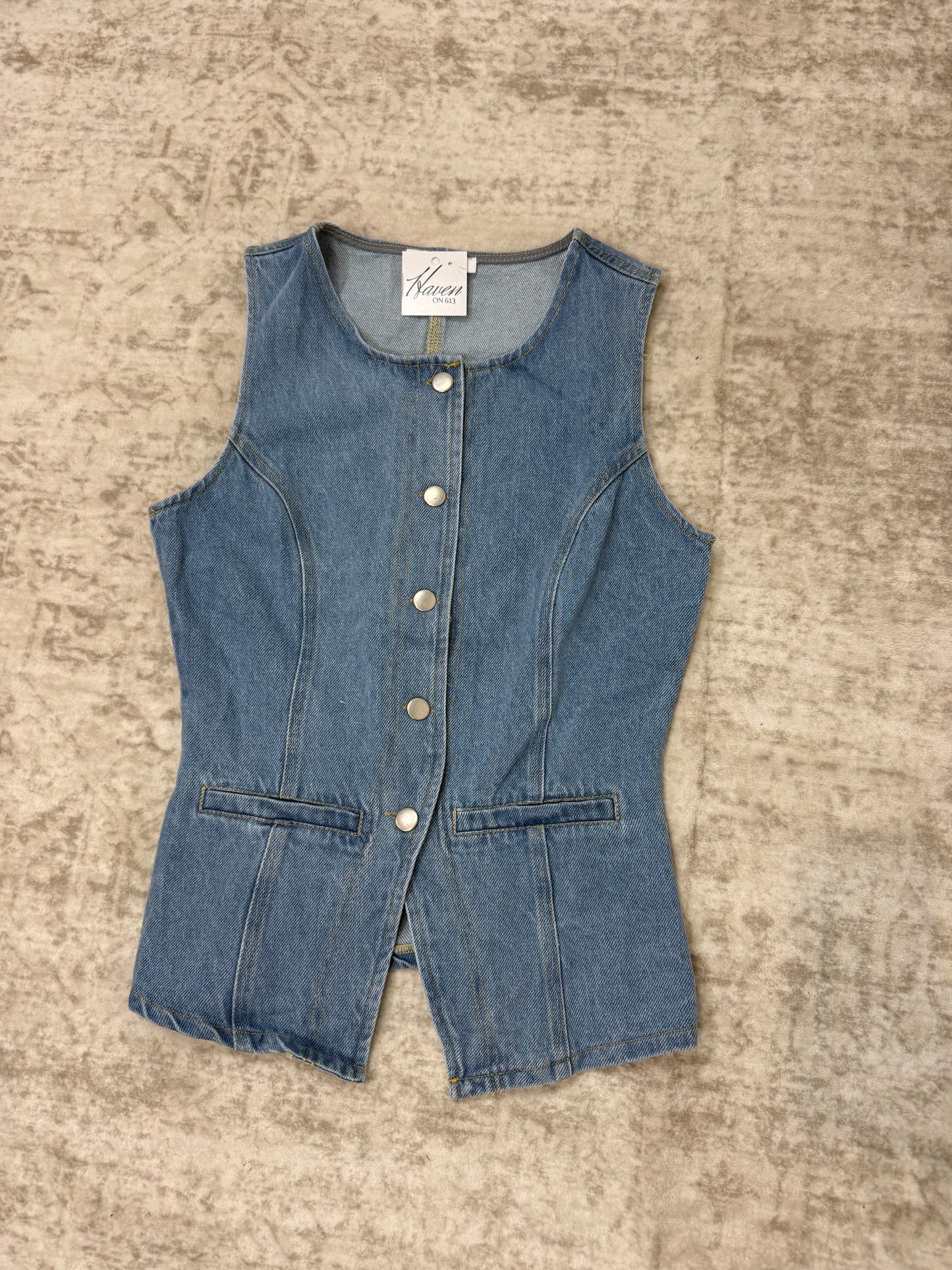 Minny Button Up Tank Vest