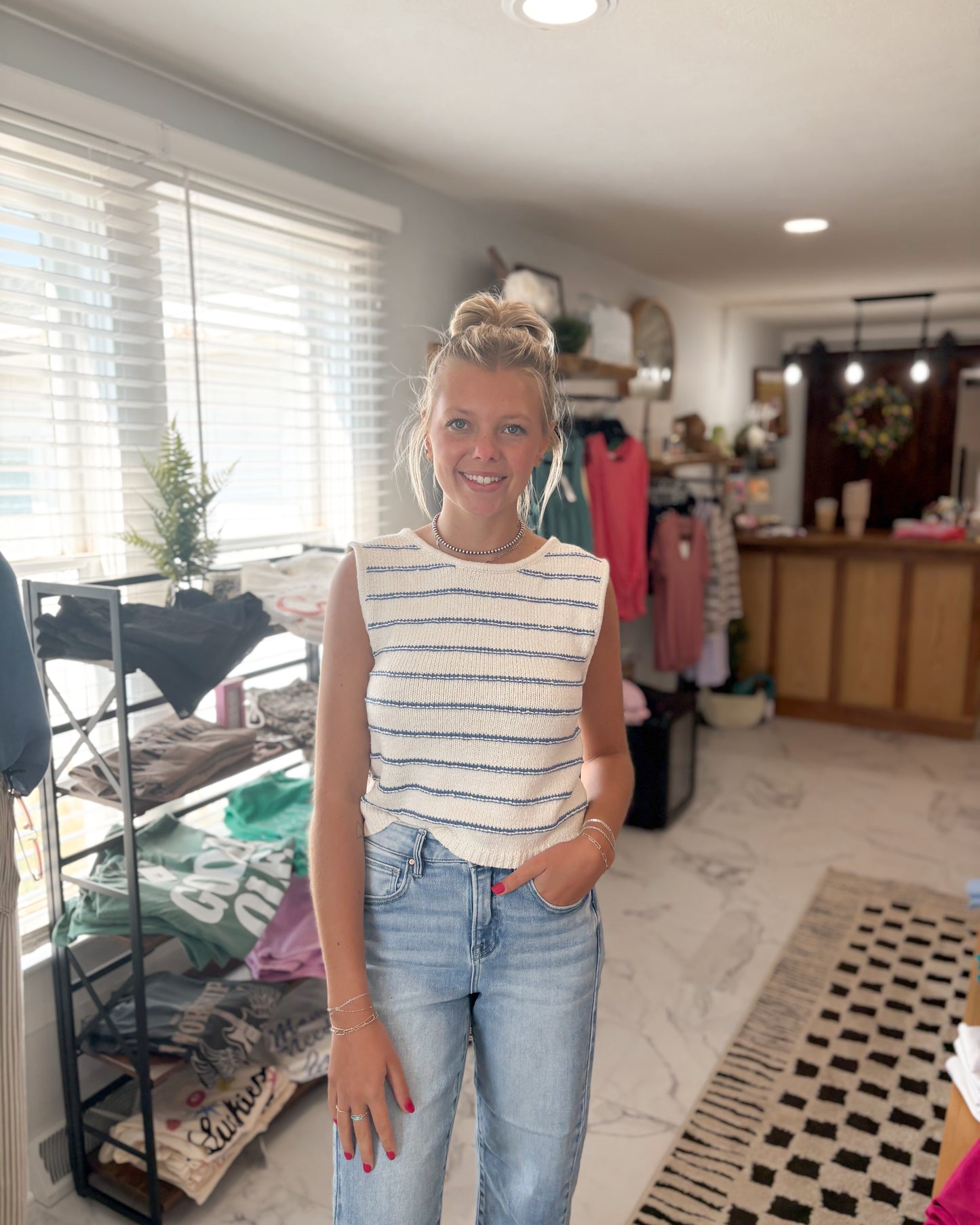 Bently Striped Sweater Tank