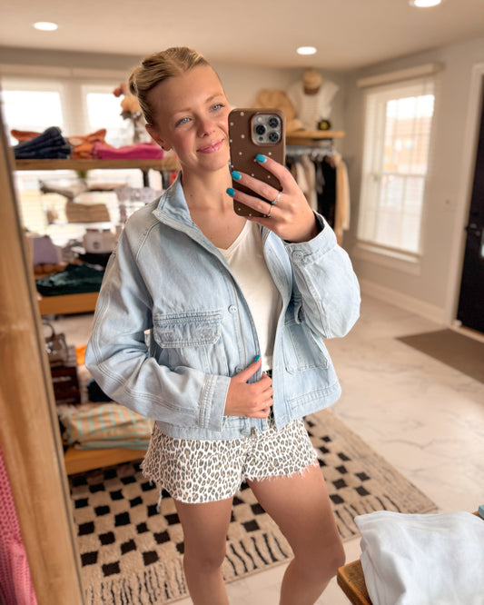 Ivy Light Wash Denim Jacket