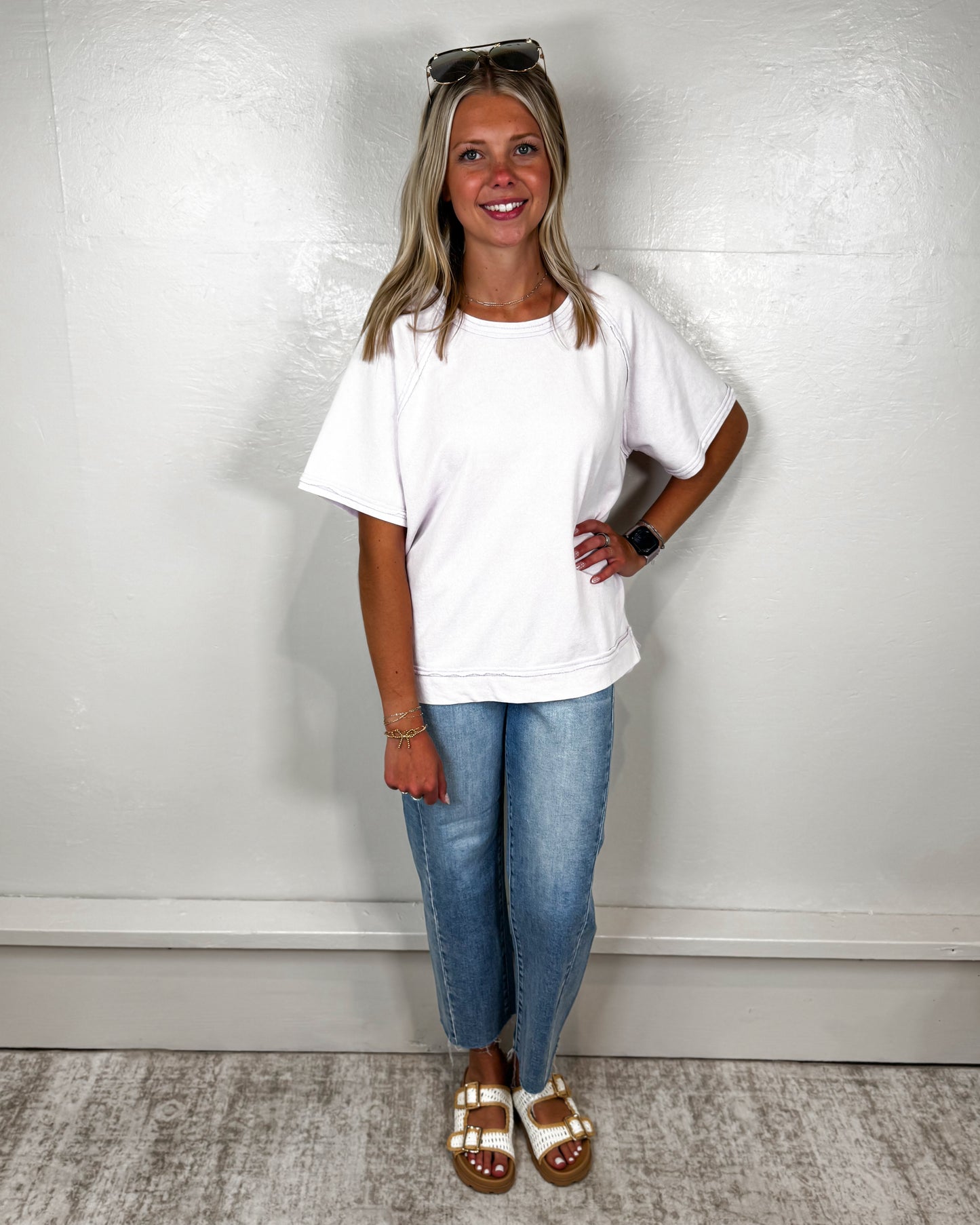 Noelle Oversized Terry Basic Top
