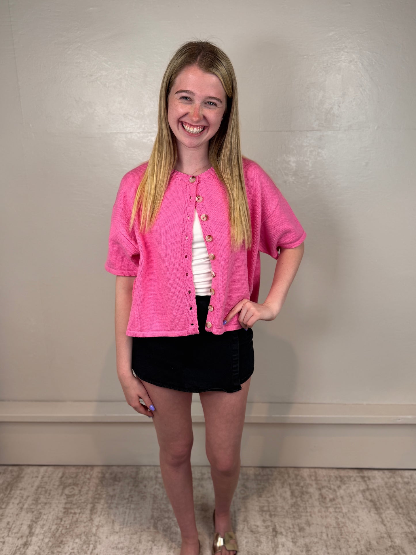 Macie Black Skort