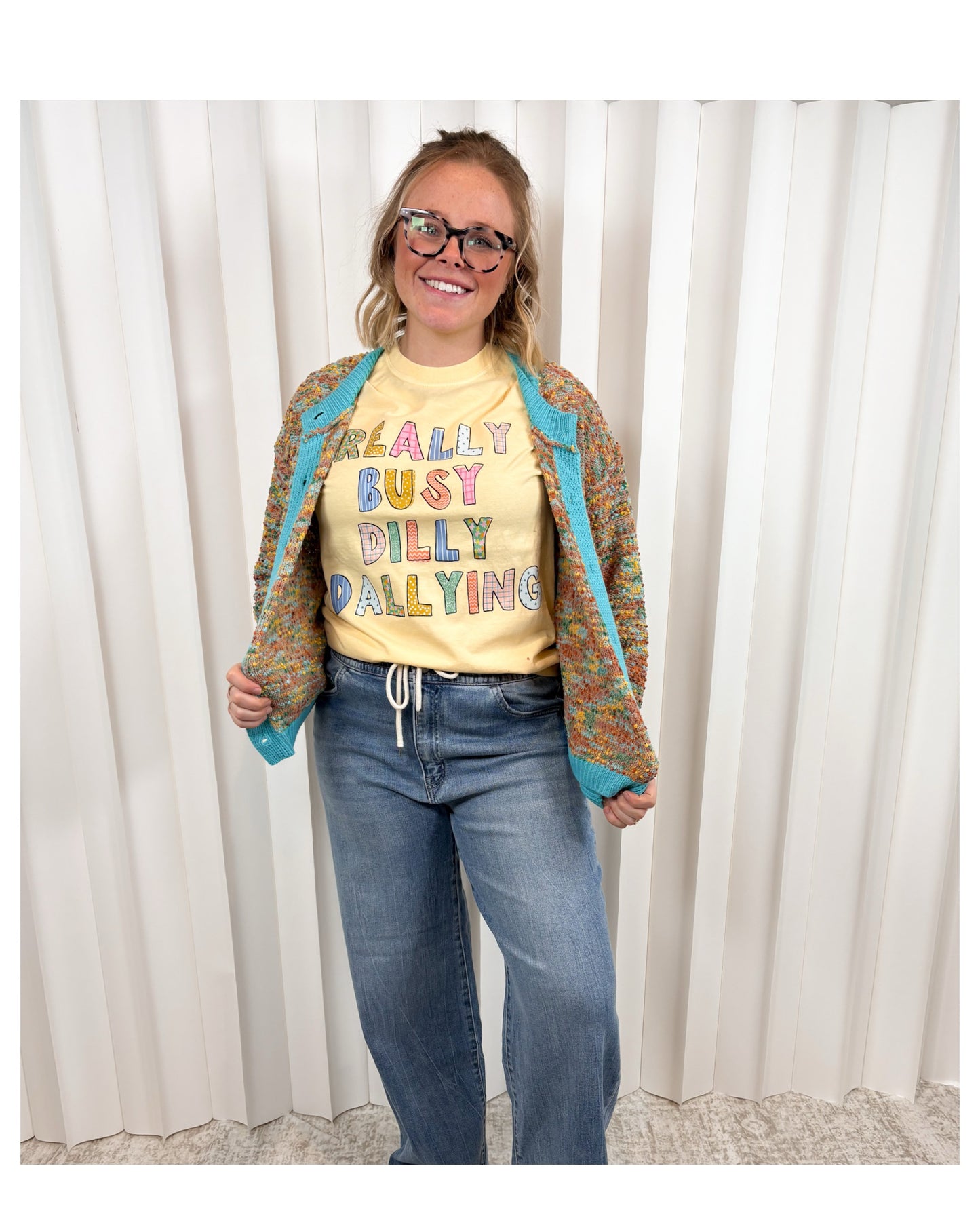 Cynthia Multi Popcorn Textured Cardi