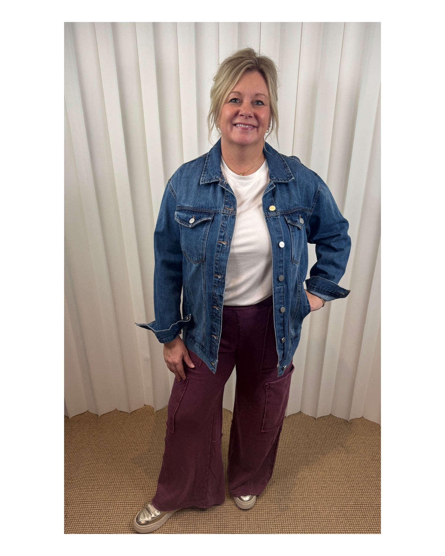 Whitney Cherry Cargo Sweats