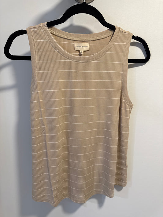 Euclid Tank-White Pepper