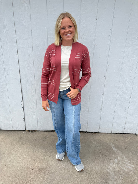Elly Stripe Cardigan
