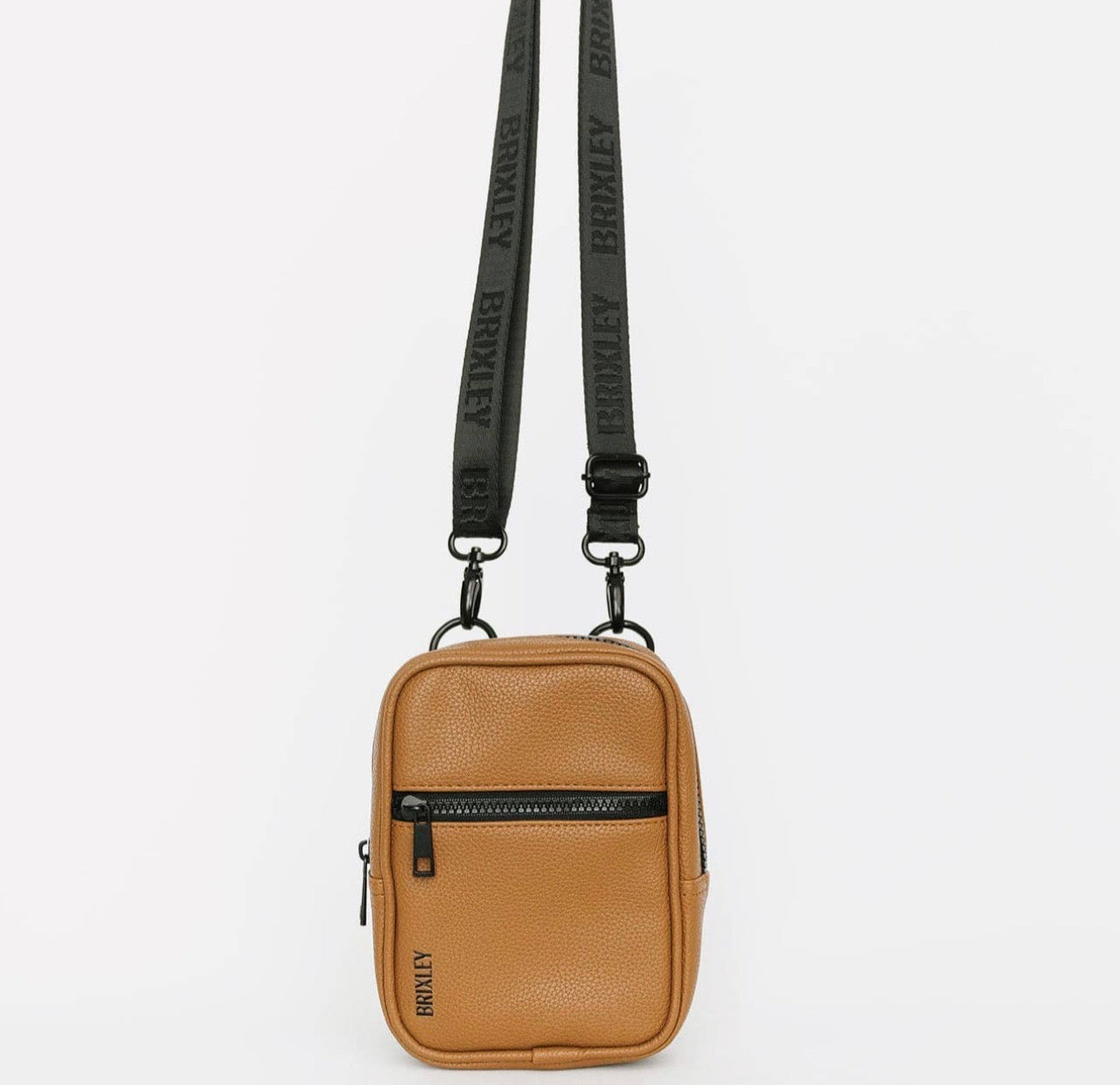 Leather Toffee Crossbody Sling