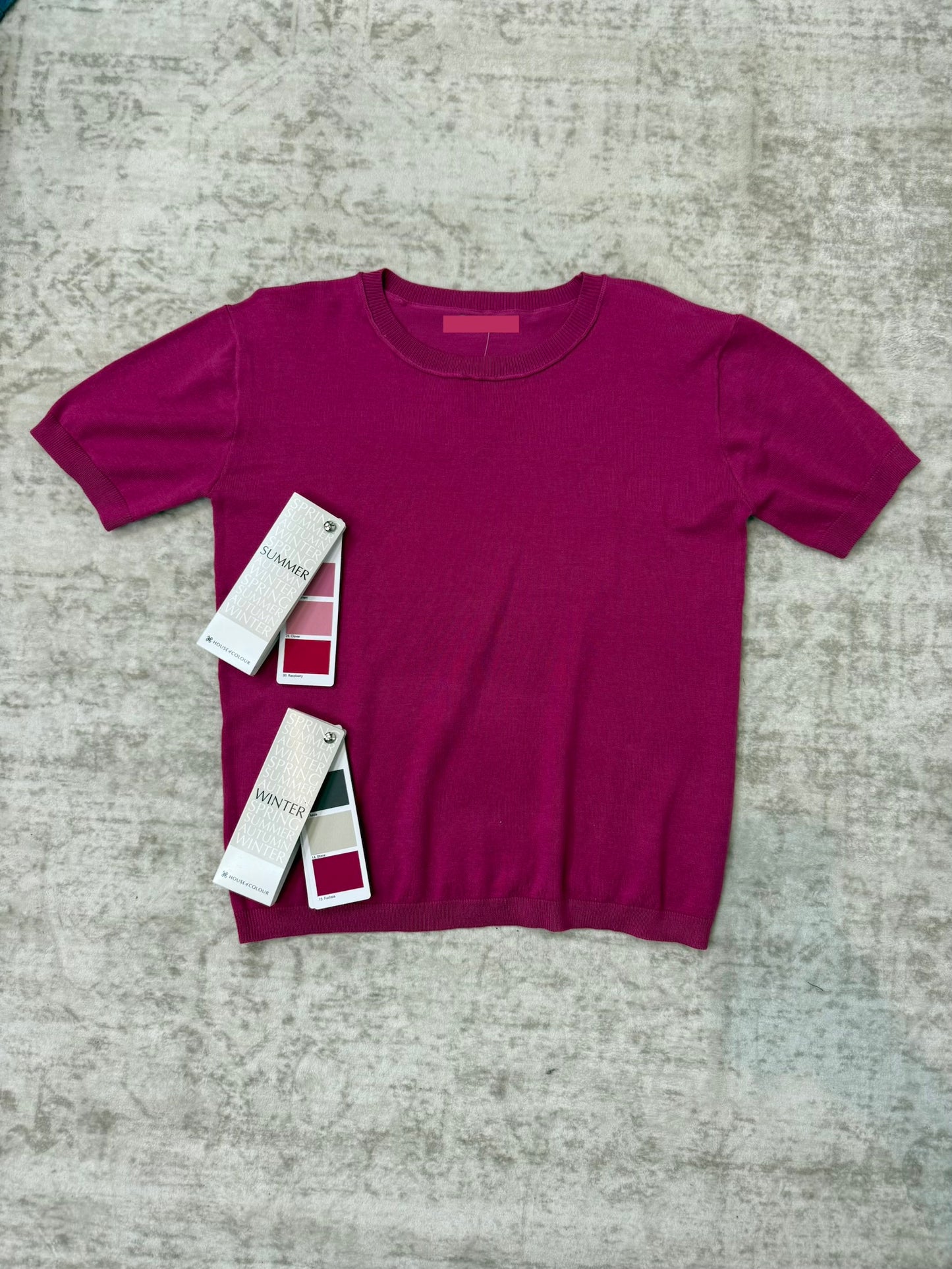 Bryn Magenta Basic Sweater