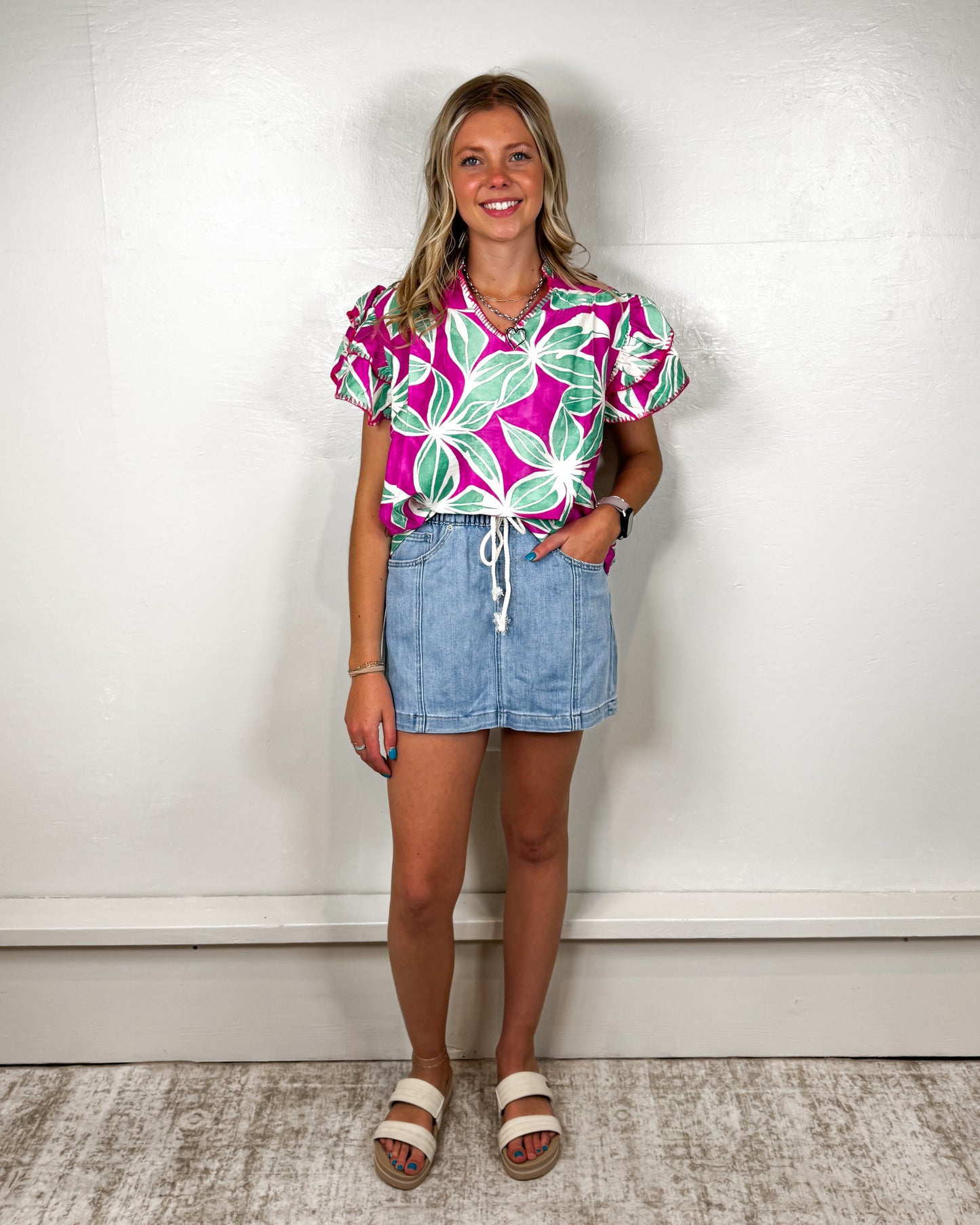 Kennedy High Rise Pull On Skirt