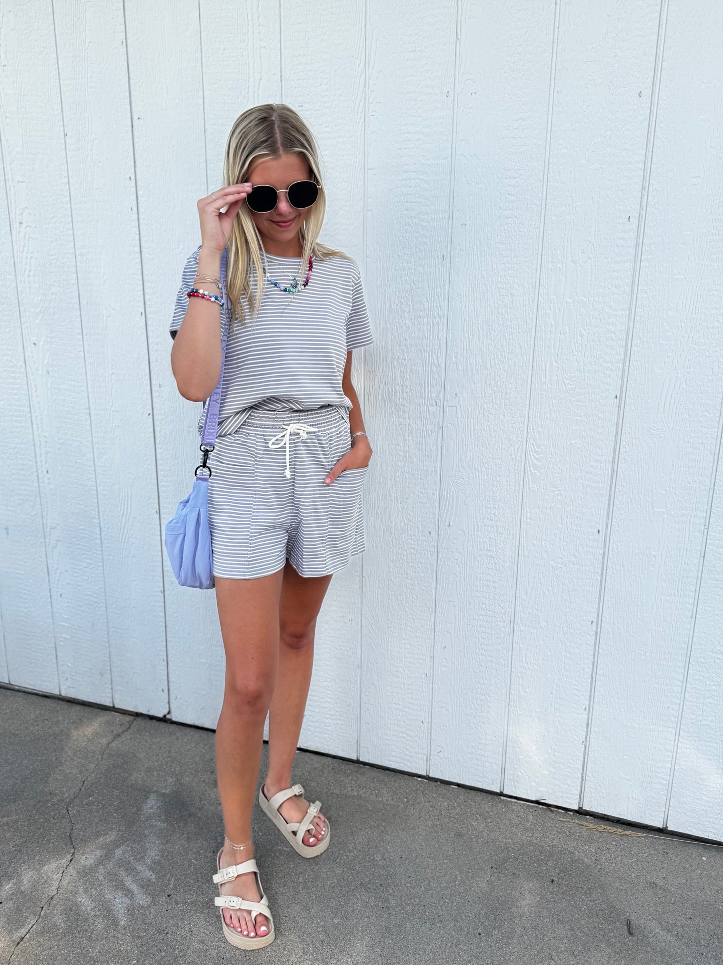 McCall Taupe Striped Set