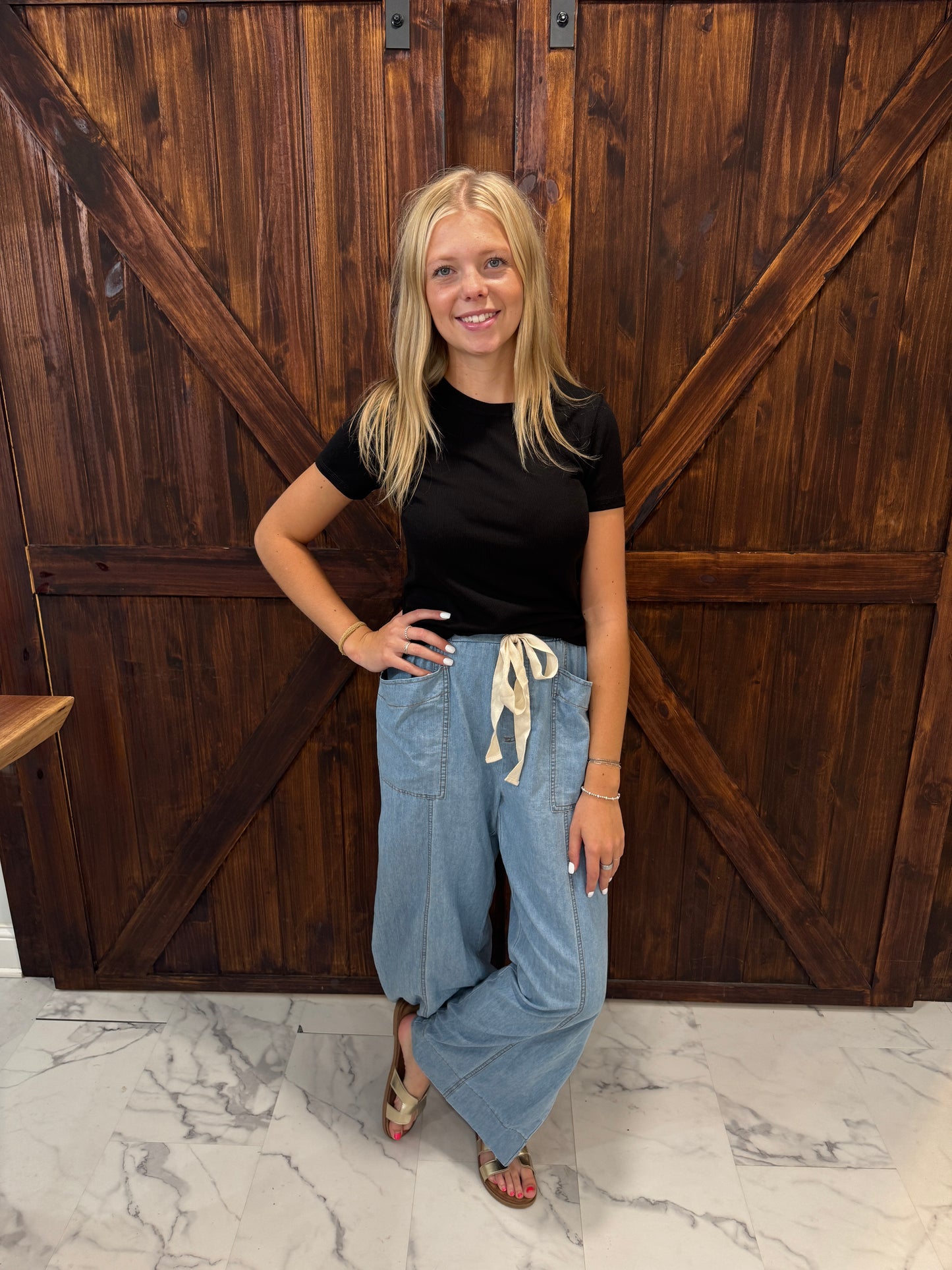 Henley Denim Pants