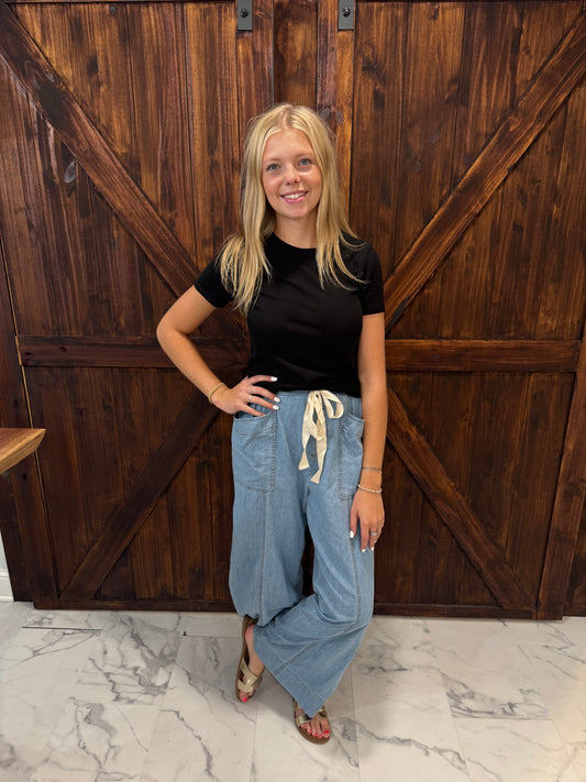 Henley Denim Pants
