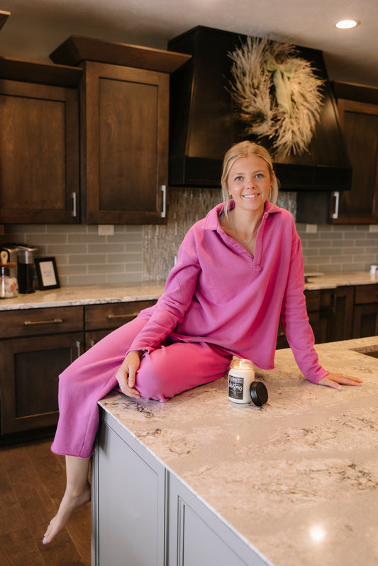 Paige Wide Leg Fleece Pants