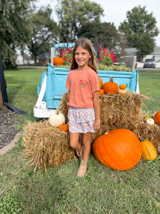 Youth God Bless American Farmers Tee