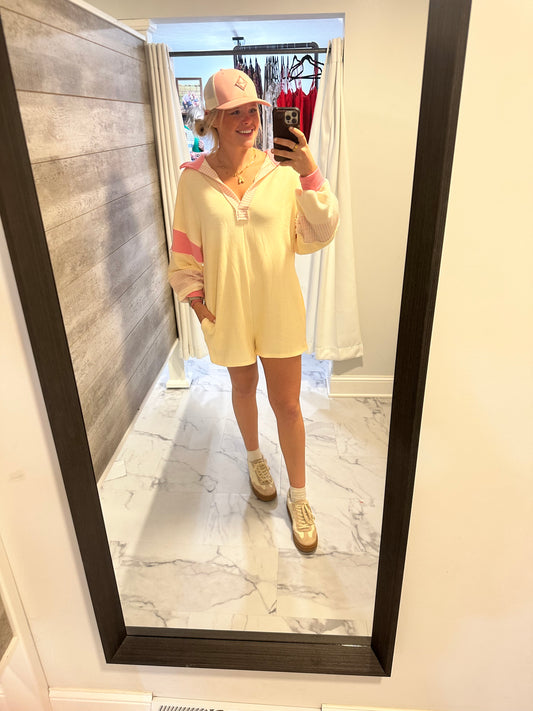 Logan Color-Block Romper