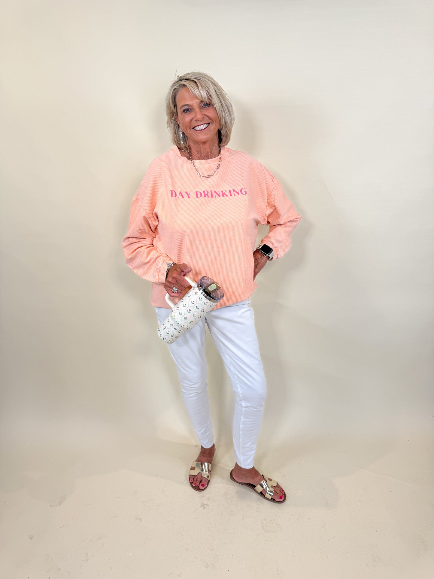 Payton Day Drinking Ribbed Sweatshirt