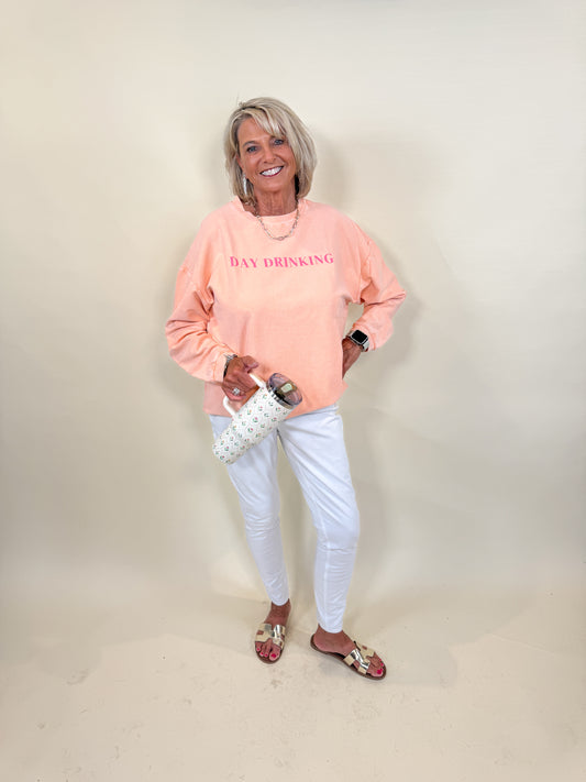 Payton Day Drinking Ribbed Sweatshirt