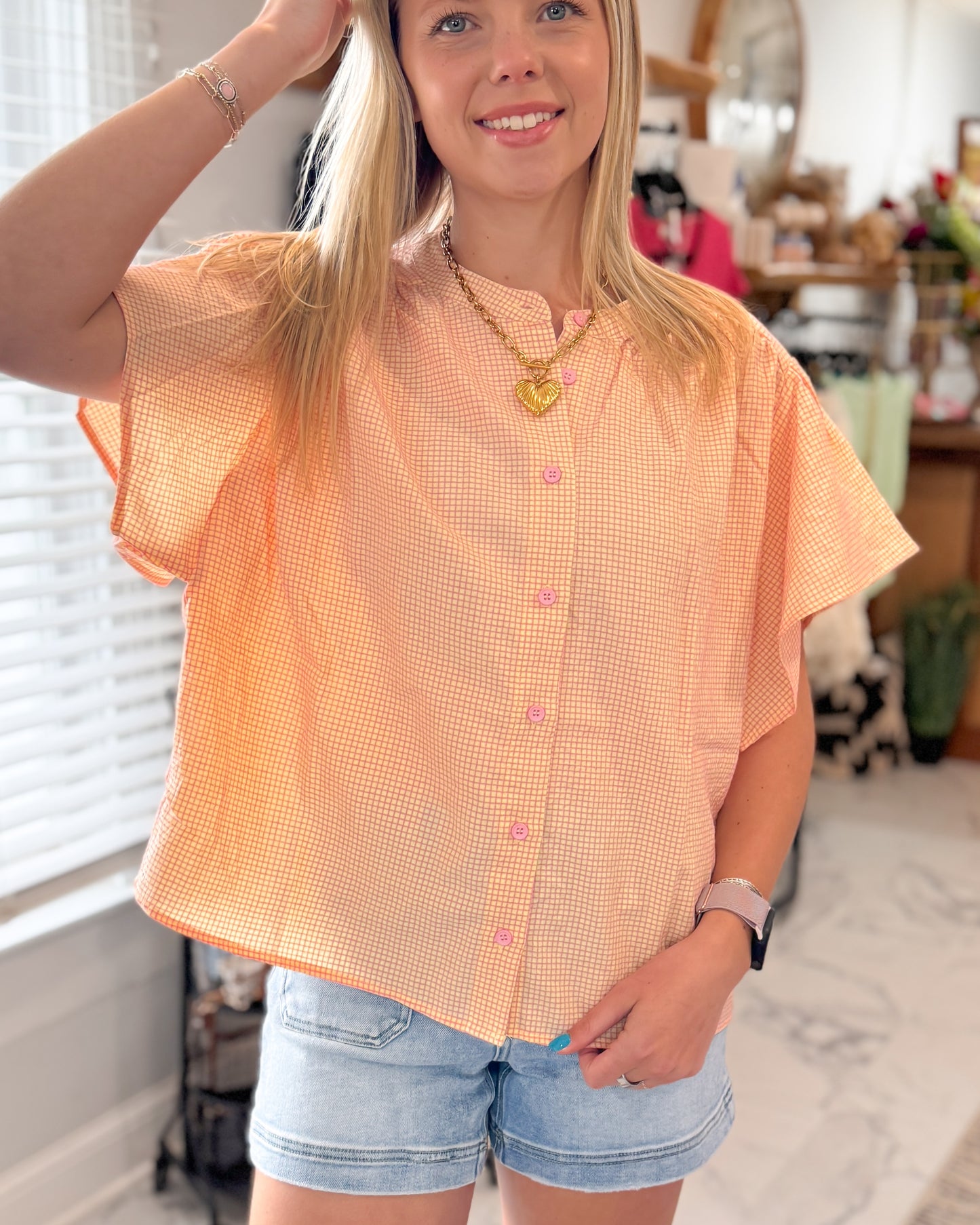 Valerie Flutter Sleeve Blouse