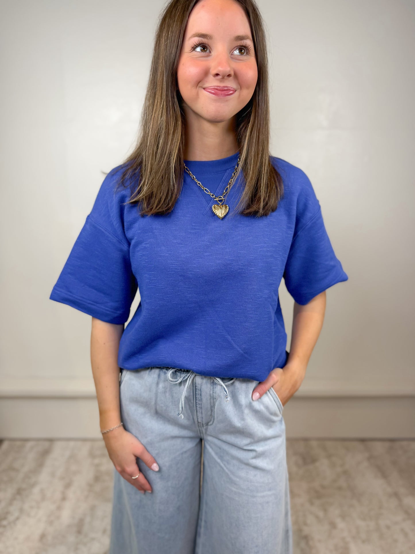 Celeste Crew Neck Short Sleeve Top