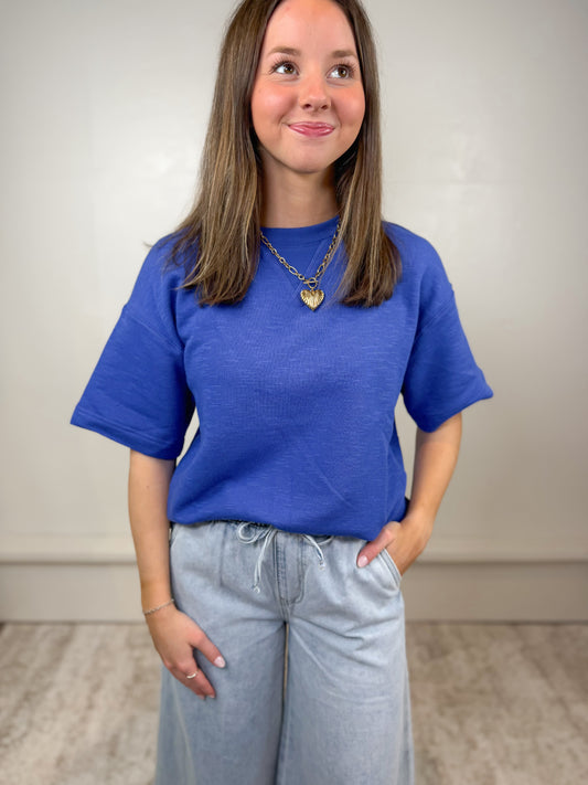 Celeste Crew Neck Short Sleeve Top