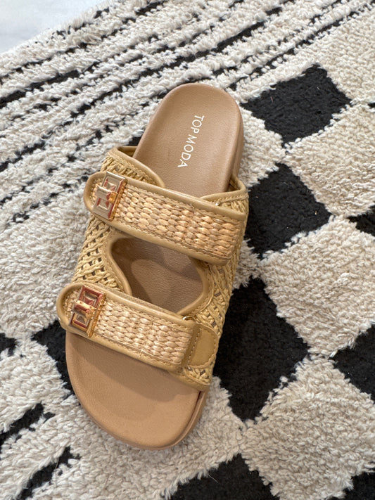 Double Strap Platform Sandals