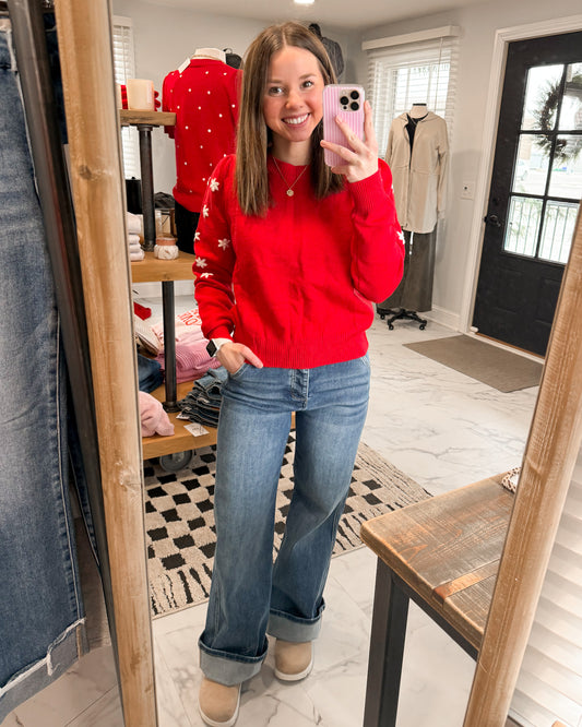 Ryan Floral Embroidery Sweater