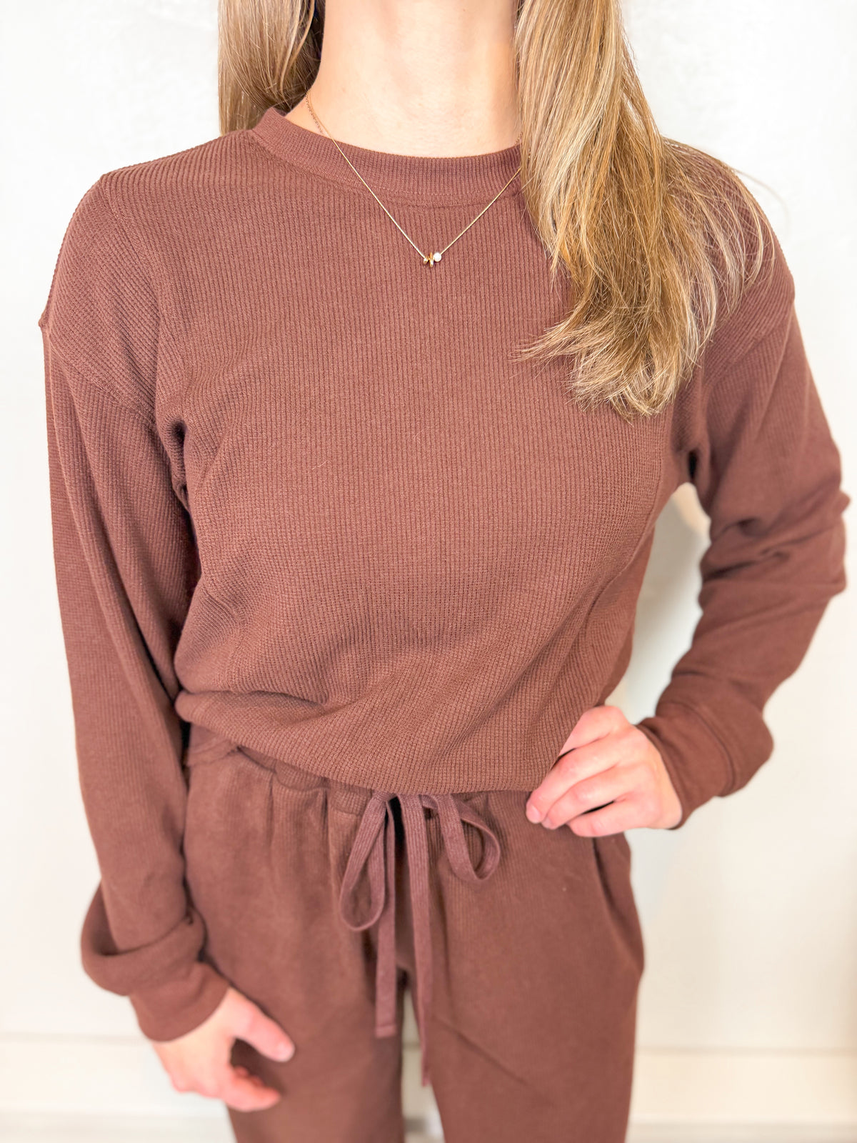 Jeana Mahogany Top